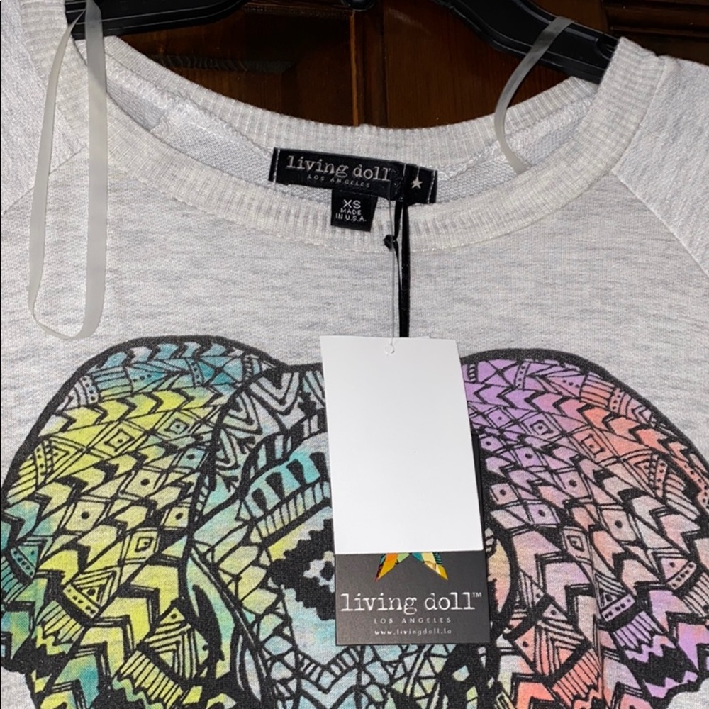 Living Doll Elephant Shirt with sleeves